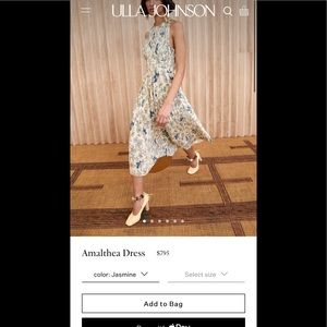 Ulla Johnson Amalthea Midi Dress in Jasmine Floral